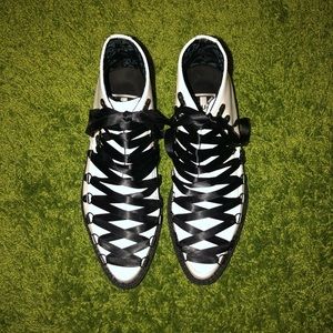 T.U.K White lace up boots